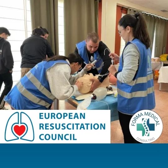 Soporte vital avanzado curso oficial ERC homologado España JAEN MALAGA