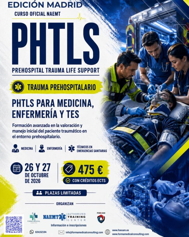 Curso PHTLS en Madrid con FOEXAM 2026